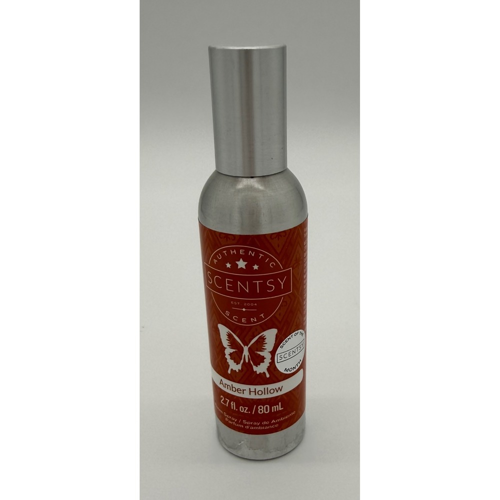 Scentsy room spray discontinued Amber Hollow fragrance fall leaves